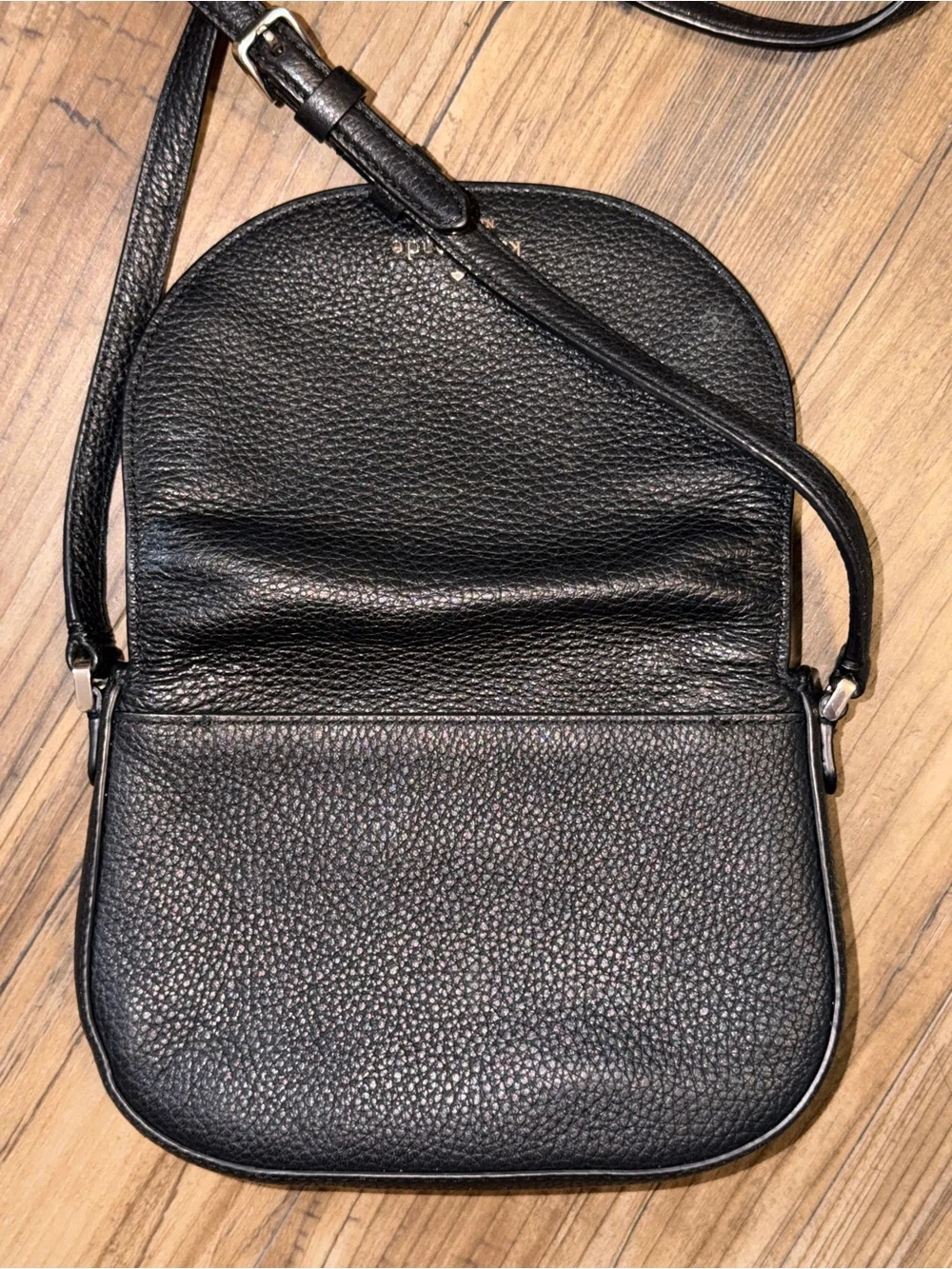 kate spade Black Pebbled Leather Crossbody Bag